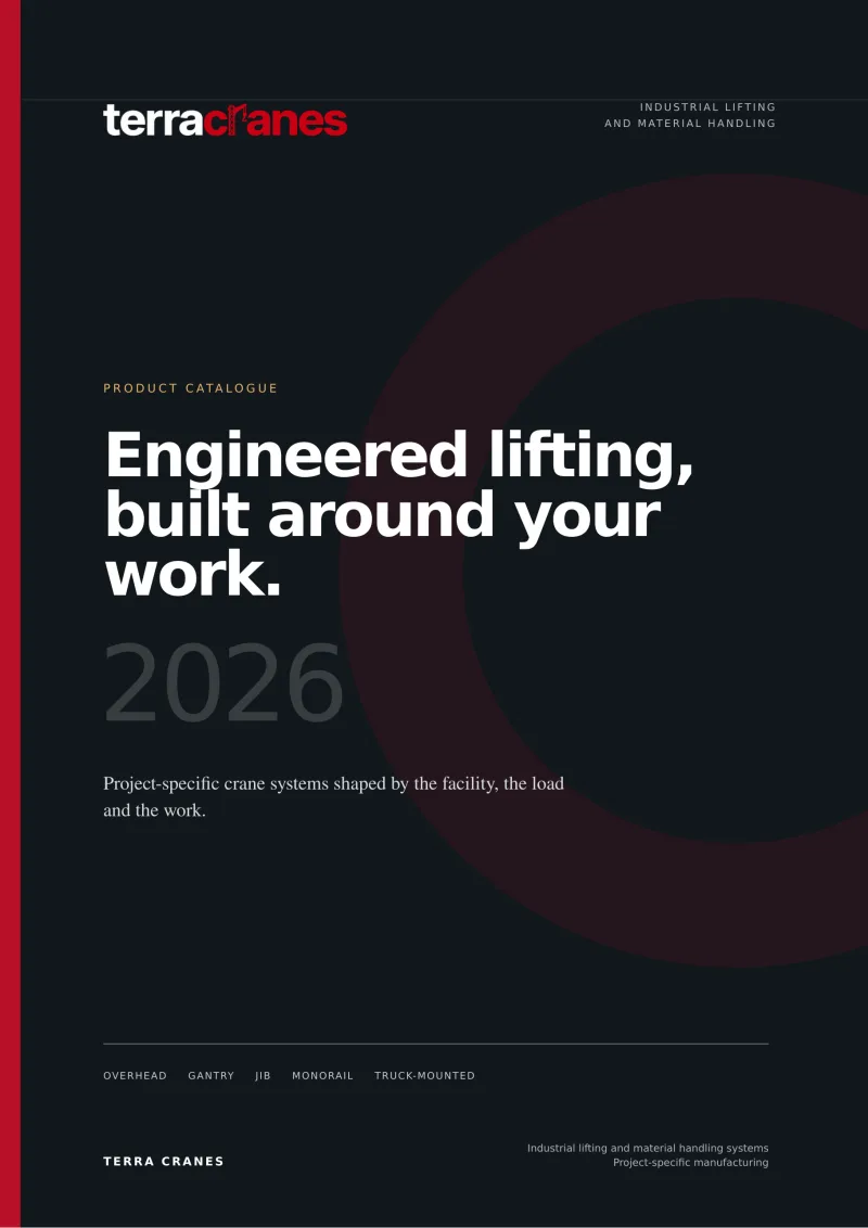 Terra Cranes 2026 ürün kataloğu kapağı