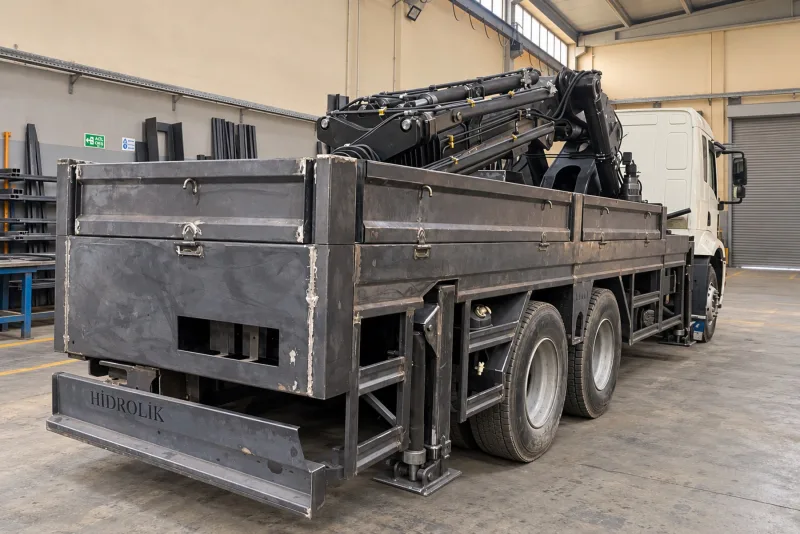 Katlanır bomlu kamyon vinci: kapasite ve çalışma yarıçapı ilişkisi